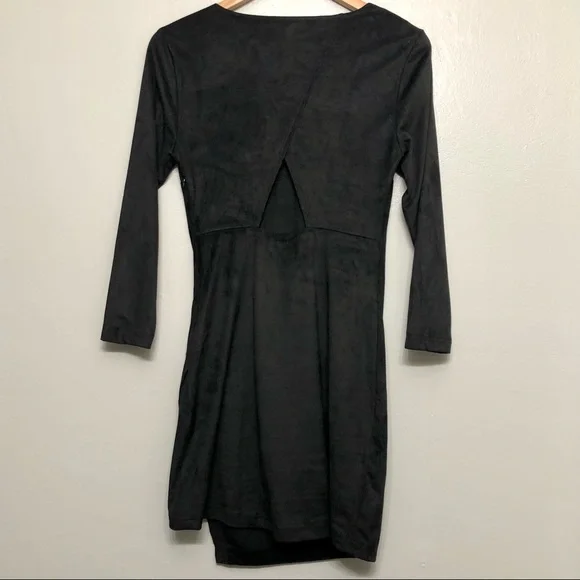 Jack by BB Dakota Black Suede Dress - Picture 6 of 8